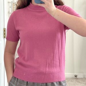 Sag Harbor Pink Short Sleeve Top